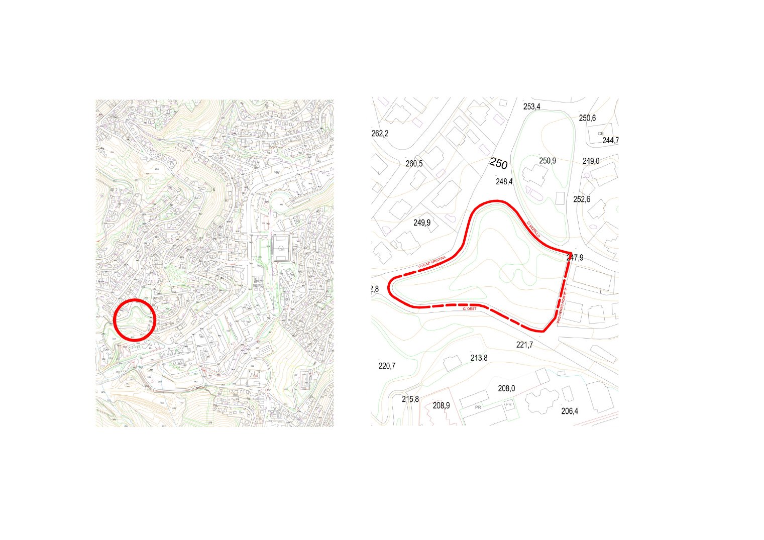 Plano de situación de Residencial Vallirana en Vallirana, Barcelona